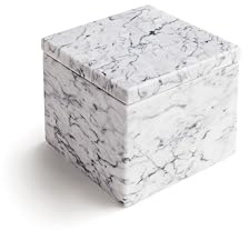 IBILI - Salero De Marmol Blanco, 11x11x10,3 cms