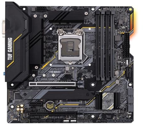 Carte mère Fit for ASUS TUF Gaming B460M-PLUS Carte mère Micro ATX Intel B460 for processeur LGA 1200 i5 10400F, 10600K, i7 10700K, i3 10100, DDR4 M.2
