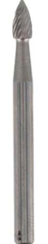 Dremel 9911 Wolfram Karbid Fräser mit Eispitze - Zubehör für Multifunktionswerkzeug mit 1 Fräser 3,2mm zum Formen, Glätten und zur Materialabnahme von Stahl, Kunststoff, Holz u.v.m.