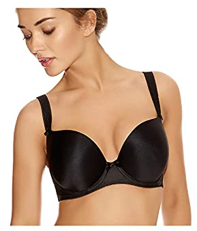 Freya Deco Moulded T-Shirt Bra Black Black 36GG