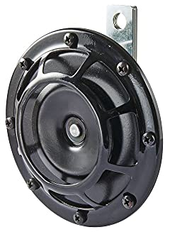 HELLA 3AF 003 399-041 Horn - B133 - 12V - 118dB(A) - Frequenzbereich: 375Hz - Starkton/Tiefton - Gehäusefarbe: schwarz - Flachsteckanschluss
