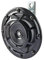 HELLA 3AF 003 399-041 Horn - B133 - 12V - 118dB(A) - Frequenzbereich: 375Hz - Starkton/Tiefton - Gehäusefarbe: schwarz - Flachsteckanschluss