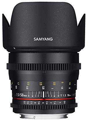 Samyang 50 mm T1.5 VDSLR Manual Focus Video Lens for Nikon