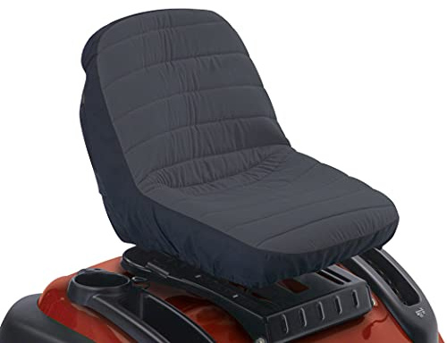 Classic Accessories 12324 Deluxe - Coprisedile per tosaerba da equitazione, taglia M, colore: nero, 41,91 x 48,26 x 38,1 cm