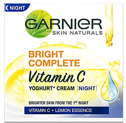 Garnier - Skin Naturals Light Complete White Speed, crema da notte allo yogurt, 40 g