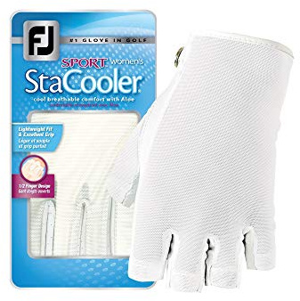 FootJoy Women's StaCooler Sport Golf Gloves White Medium/Large