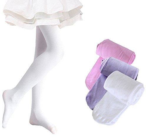 Ehdching Baby Toddler Girls Ballet Dance Tights 3 Pack Leggings Stockings