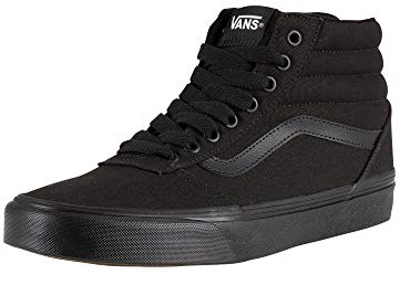 Vans - Ward Hi Canvas, Zapatillas altas Hombre, Negro ((Canvas) Black/Black 186)