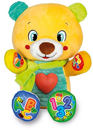 Clementoni Lele Coccole E Parole Orsetto Peluche Parlante Interattivo Gioco Educativo Prima Infanzia, 6 Mesi, 17398, Multicolore