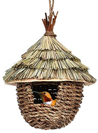 Vogelnest Gewebt Für Vögel,Vogelnest Nistkästen Für Vögel Zum Aufhängen Gemütlicher Ruhe Platz Für Vögel,Handgewebte Vogel Grashaus Häuser Nest,Handgewebte Vogelhütte Gras Bird Nest Für Wellensittich