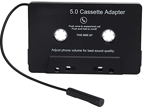 Bluetooth Cassette Adapter, Built‑in Microphone Bluetooth 5.0 MP3 Player LED Indicator Car Tape Converter USB Charging for Car