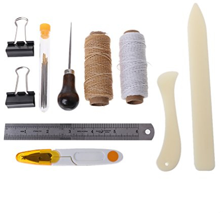 16-teiliges Buchbinder-Starterwerkzeug-Set, Knochenfinder, Papier, Basteln, Nähen