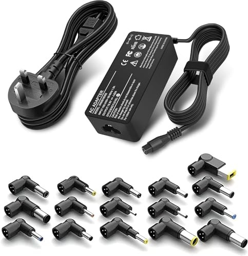 SiKER Universal Laptop Charger with 16 Tips, 90W AC Adapter Compatible with HP DELL Asus Acer Toshiba Notebook Power Supply Cord