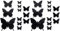 Alipis Pz Adesivo Murale Farfalla Nera Mestiere Di Farfalla Decorazione Murale Farfalla PVC 3D Decalcomanie Da Muro Per La Camera Da Letto Adesivi Adesivi Murali Farfalla 3d Black
