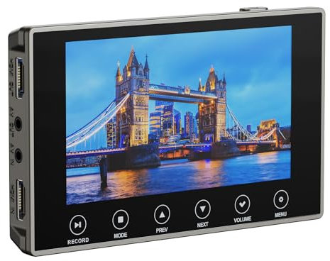 DigitPro Convertisseur VHS vers Numérique 3.0, 12,7 cm Convertit VHS en Numérique, 4K VCR HI8 8 mm, Lecteur DVD, Caméscope, Mini Cassette DV, Convertisseur Analogique Vidéo vers Numérique