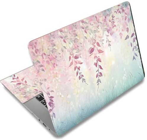 SUPERDANT Adesivo per Laptop Notebook Cover Protettiva Decalcomania Protezione per Laptop Notebook PC Computer Arte Universale Adatto per 12 13 13.3 14 15 15.4 15.6 Rami e Viti Viola Fantasy