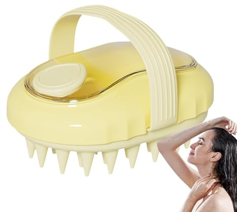 Masajeador De Cuero Cabelludo - Cepillo Estimulador para Champú,Cerdas Para Lavado Y Masaje De Cabello Uso Versátil En Hogar Baño Viajes Spa