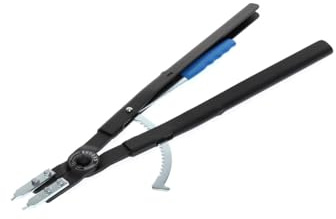 GEDORE Pinza di Montaggio per Anelli di Sicurezza Interni, con Staffa Dentata e Leva di Sgancio, Becchi Dritti, Diametro Punte 4.5 mm, 8000 J 6