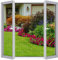 Fliegengitter Fenster 2-er Set 180 * 150cm | Zuschneidbar ohne Bohren Klebmontage | Insektenschutz Fenster Fliegenvorhang Moskitonetz, Schwarz