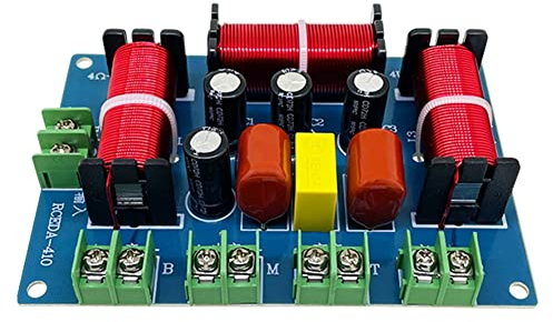 Lanko Crossover altoparlante 200 W, doppia altezza + toni centrali + , altoparlante a 4 vie, divisori di frequenza audio, divisori per home theater