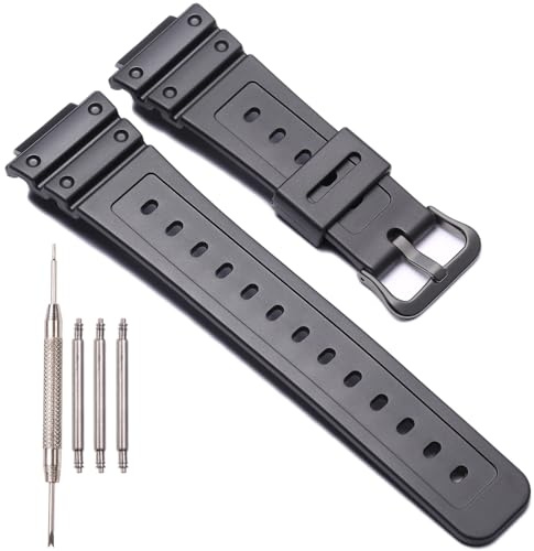 Hartsarmband kompatibelt med Casio DW-5900 DW-9052 DW-5600 GW-6900 DW-6900 G-6900 män ersättning klockarmband sport vattentätt armband