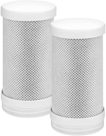 HOTUT Filtre á Eau Sur Robinet- Jeu de 2 Cartouches de Rechange pour Filtres à Eau, Enlève Impuretés, Chlore, Eau de Javel, Vers, Installation Facile