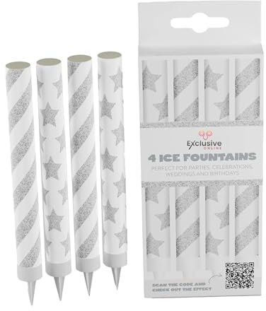 Exclusive Online Pack of 4 Ice Fountains – Perfect for Parties, Weddings, Birthdays, Anniversaries, and Special Celebrations