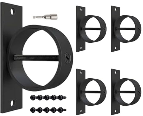 Supporto decorativo Anello per corde | Supporto per recinto del cavo,Montaggio facile Accessori Parete Solida Scale Terrazze Giardini Balaustre