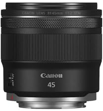 Obiettivo Canon RF 45mm F1.2 STM – Obiettivo fisso luminoso con apertura super rapida f/1.2 | Leggero e ideale per fotografia ritrattistica | Compatibile con sistema Canon EOS R