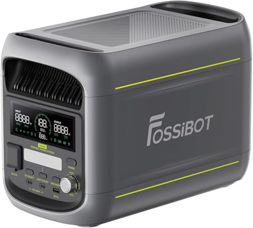 FOSSiBOT F1800 Centrale Elettrica Portatile 1800W, 1024Wh Generatore solare LiFePO4, USB-C 100W, Ricarica rapida 0-80% in 45 min, per Casa, Viaggi e Campeggio