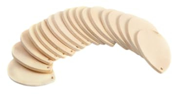Beatifufu 50 Pezzi Ciondoli a Goccia in Legno Grezzo per Orecchini Donna, Accessori Fai da Te Spessi e Resistenti, Pendenti Moda per Feste, Spiaggia e Uscite Casual