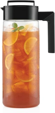 Takeya Patented and Airtight Pitcher Made in the USA, BPA Free, 2 qt, Black