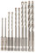 AGT Bithalter Bohrer: Beton-Bohrer-Set für Akkuschrauber, 3-8 mm, 10 Stück (für Sechskantaufnahme, Sets Sechskantschaft, Bits)