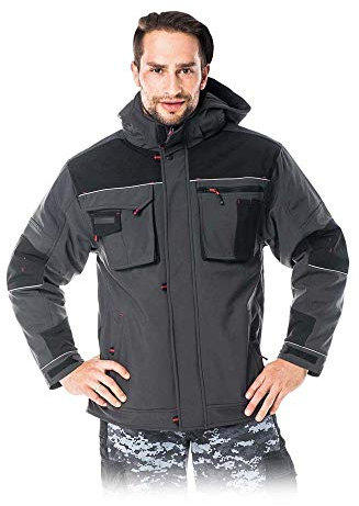 LEBER & HOLLMAN LH-STORM_SBM Schutzjacke, Grau-Schwarz, M Größe