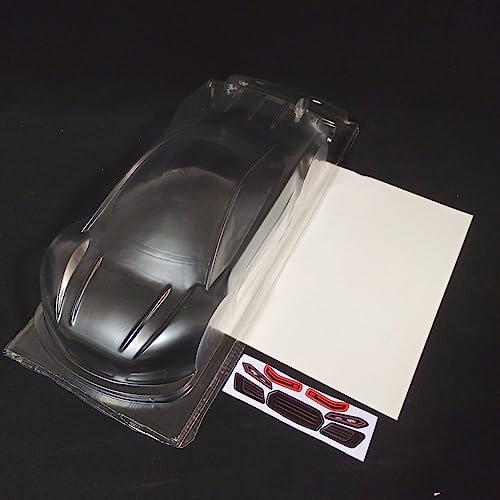 SANTAIZI 1/10 RC Body Clear LEXAN PC Shell Width 190mm for Drift Onroad Touring Cars Competition Level Racing （0.8mm Thick Version 0413）