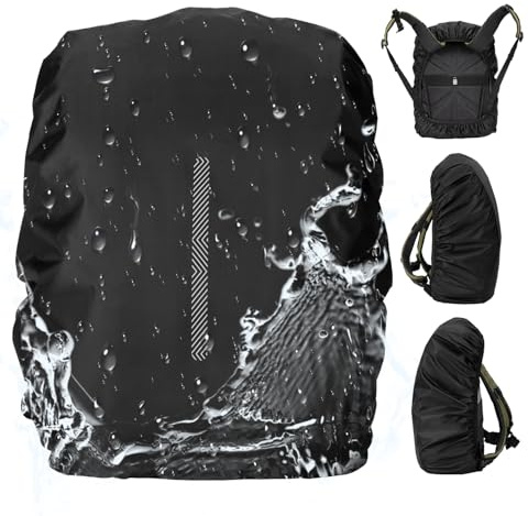 K&F Concept Waterproof Backpack Rain Cover with Reflective Strip | Waterproof Ultralight Backpack Cover for Hiking, Camping, Biking, Outdoor, Traveling