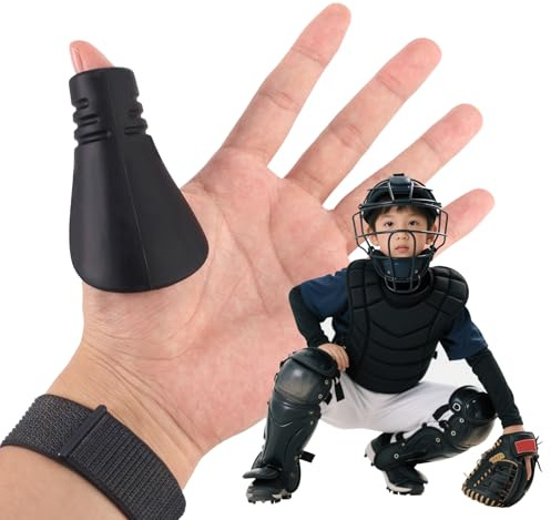 Lyreh Protector Pulgar Receptor para Béisbol y Sóftbol, Protector para el Pulgar Béisbol de Silicona Compatible con Mano Izquierda/Derecha(Mediano/Niño)