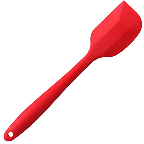 Graziano, Spatola Silicone Deluxe, Spatola Leccapiatto in Silicone, con Manico Comodo, Ideale per Bicchieri Stretti, Raschiare Creme e Pastelle dalle Ciotole, 27,5 x 5,5 cm