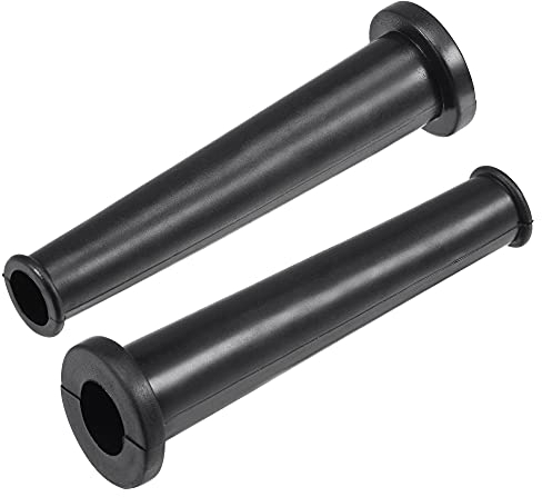 sourcing map Cord Boot Protector Cable Sleeve Hose Rubber 80mm Length Black 5 Pcs