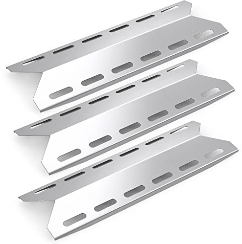 Universal Flavorizer Bar,44cm Brennerabdeckung,3 Pack Flammenblech Roststahl Ersatzteile für die Meisten Gasgrill,Coisien Heizplatte Zubehör für CharBroil,Kennedy,Roosevelt, Washington Modelle Grill.