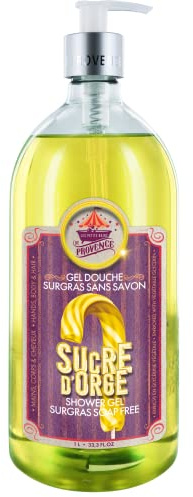 Gel douche surgras sans savon Sucre d'Orge 1L