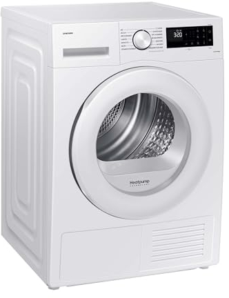 Samsung DV80CGC2B0TEEG Wärmepumpentrockner, 8 kg, EEK: C, Wäschetrockner mit WiFi-SmartThings-App, Hygiene-Programm, Air Refresh, Knitterschutz, Weiß