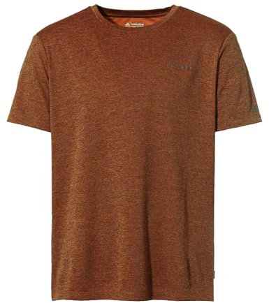 VAUDE Essential T-Shirt für Herren in Kumquat, Größe L – Schnelltrocknendes & pflegeleichtes Sport Shirt, Atmungsaktives Outdoor T-Shirt mit Rundhals, Ideal für Fahrradreisen, Wandern & Trekking