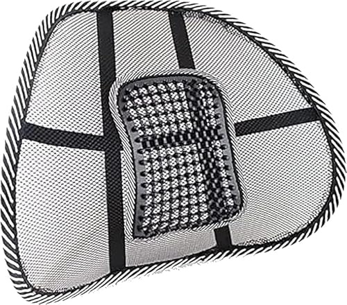 Parence.- Support Lombaire Ergonomique - Coussin de Soutien pour Chaise et Siège de Voiture - Soulagement des Lombaires et Amélioration de la Posture - Léger et Facile à Transporter - 43x41 cm)
