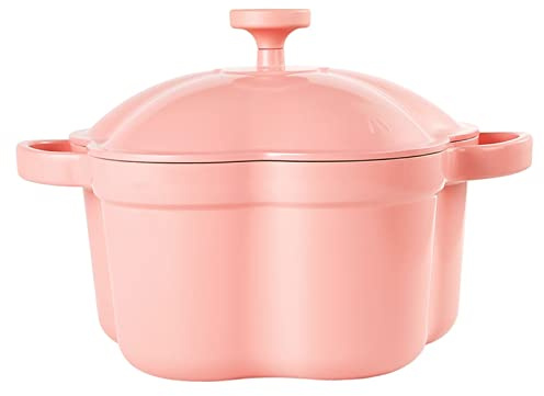 WYBZDA 4L Dutch Oven Antiaderente Smalto Pentola Ghisa Con Coperchio Doppie Maniglie Lega Di Alluminio Per Pane Cottura Al Forno Cucina