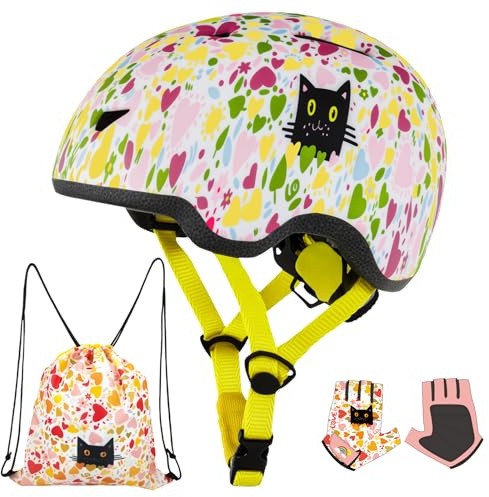 Gingili Life Toddler Helmet, 3 Sizes for Baby Infant to Kids Ages 1-3 3-5 5-8+, Adjustable Boys Girls Bike Helmet for Bicycle Scooter Skateboard Roller Skate