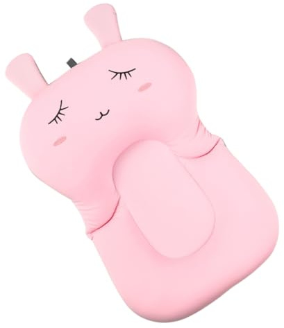 DECOMELODY Cojín Flotante para Bañera de Niña Almohadilla para Baño Seguro y Cómodo Soporte Suave para Recién Nacidos para Ducha y Bañera de Bebés