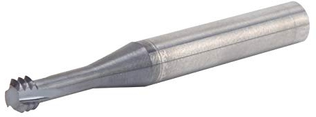 Fresa Herramientas de roscado de rosca de acero de tungsteno métrico de 3 dientes 60° M6.0x1.0xD6x50