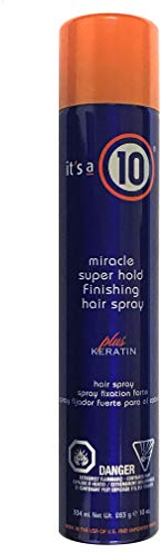 It's a 10 Haircare Miracle Super Hold Finishing Hair Spray Plus Keratin, 10 Ounce
