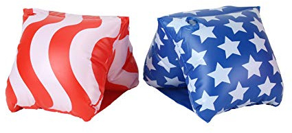 GoFloats American Flag Adult Water Wing Floaties - Own The Pool (Novelty USE ONLY)